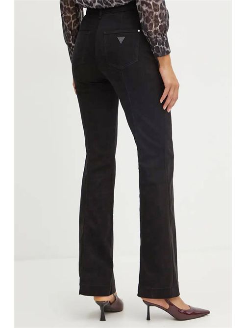 pantalone donna nero GUESS | W4BA0PWFQYB/JBLK